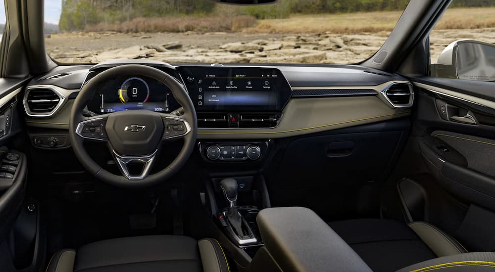 Infotainment display and dashboard in a 2026 Chevy Trailblazer