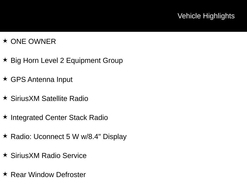 2022 RAM 1500 Big Horn