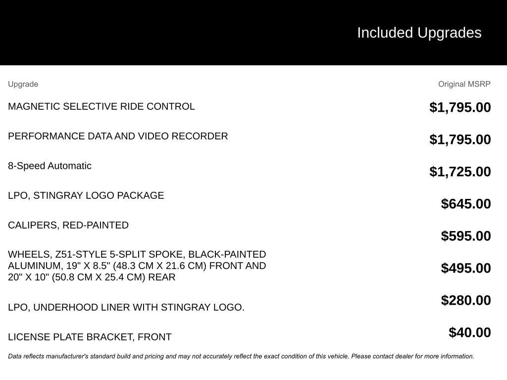 2017 Chevrolet Corvette Stingray Z51 1LT