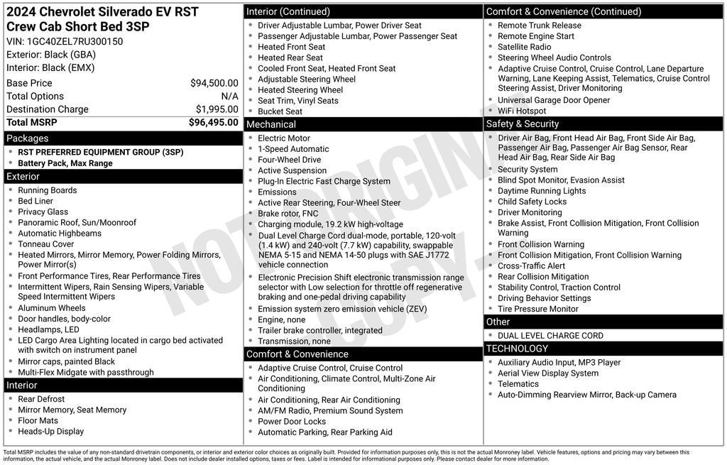 2024 Chevrolet Silverado EV RST