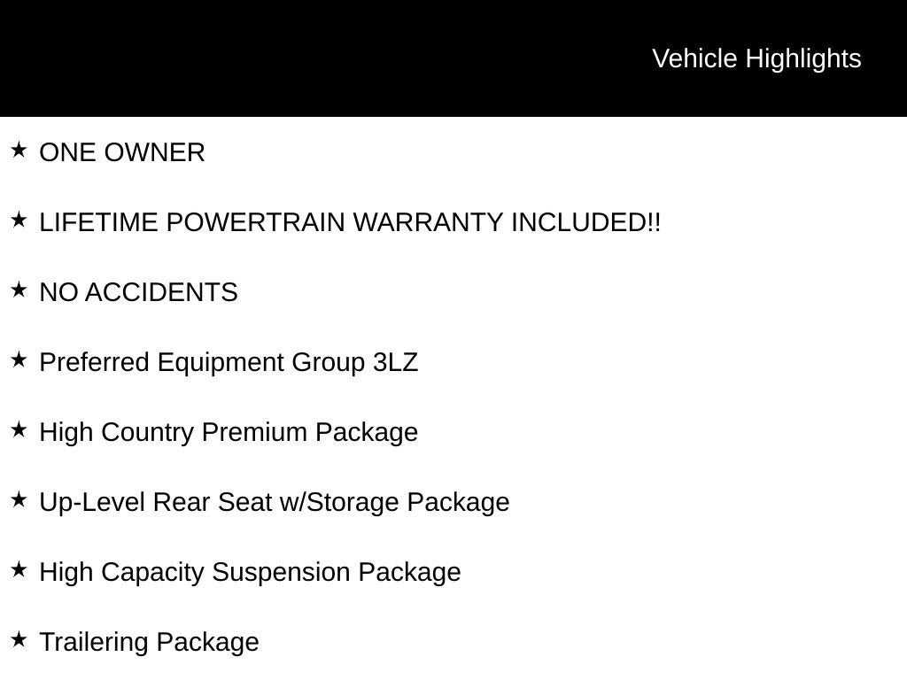 2024 Chevrolet Silverado 1500 High Country